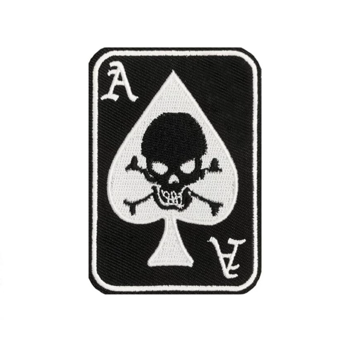 ♠️NEW! Ace of Spades Skull Card Embroidered Patch