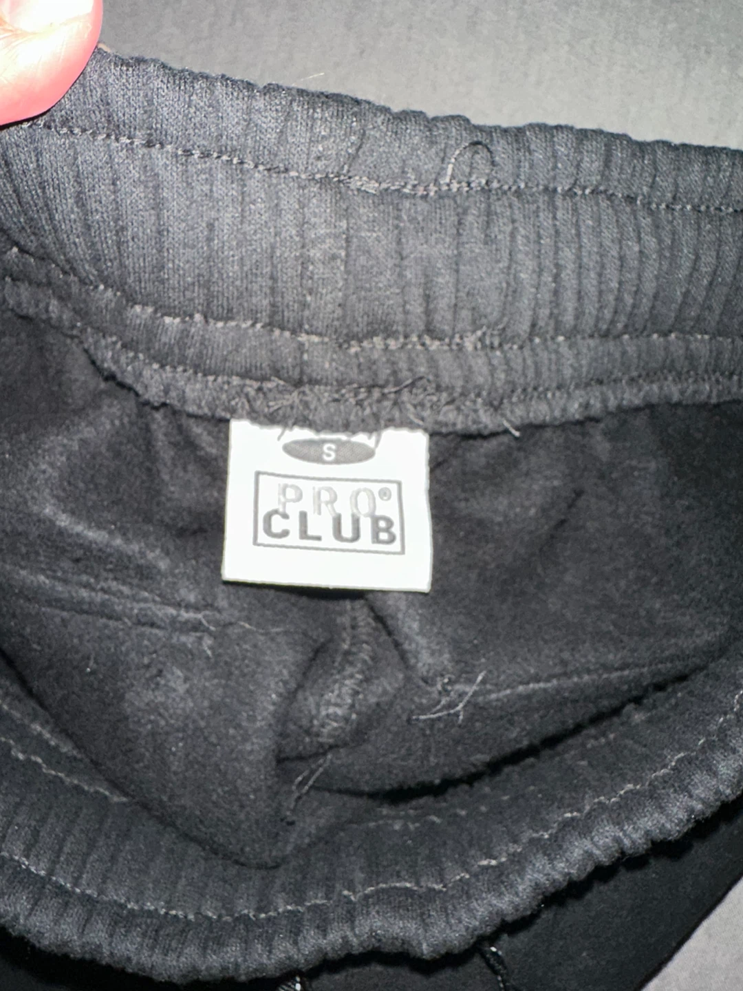 Pro Club Black Cargo Sweatpants - Size S - photo 2