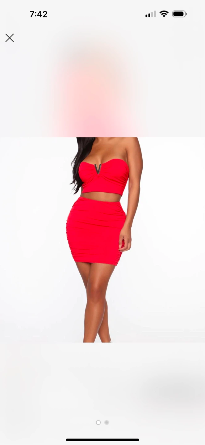 Red Two-Piece Set - photo 2