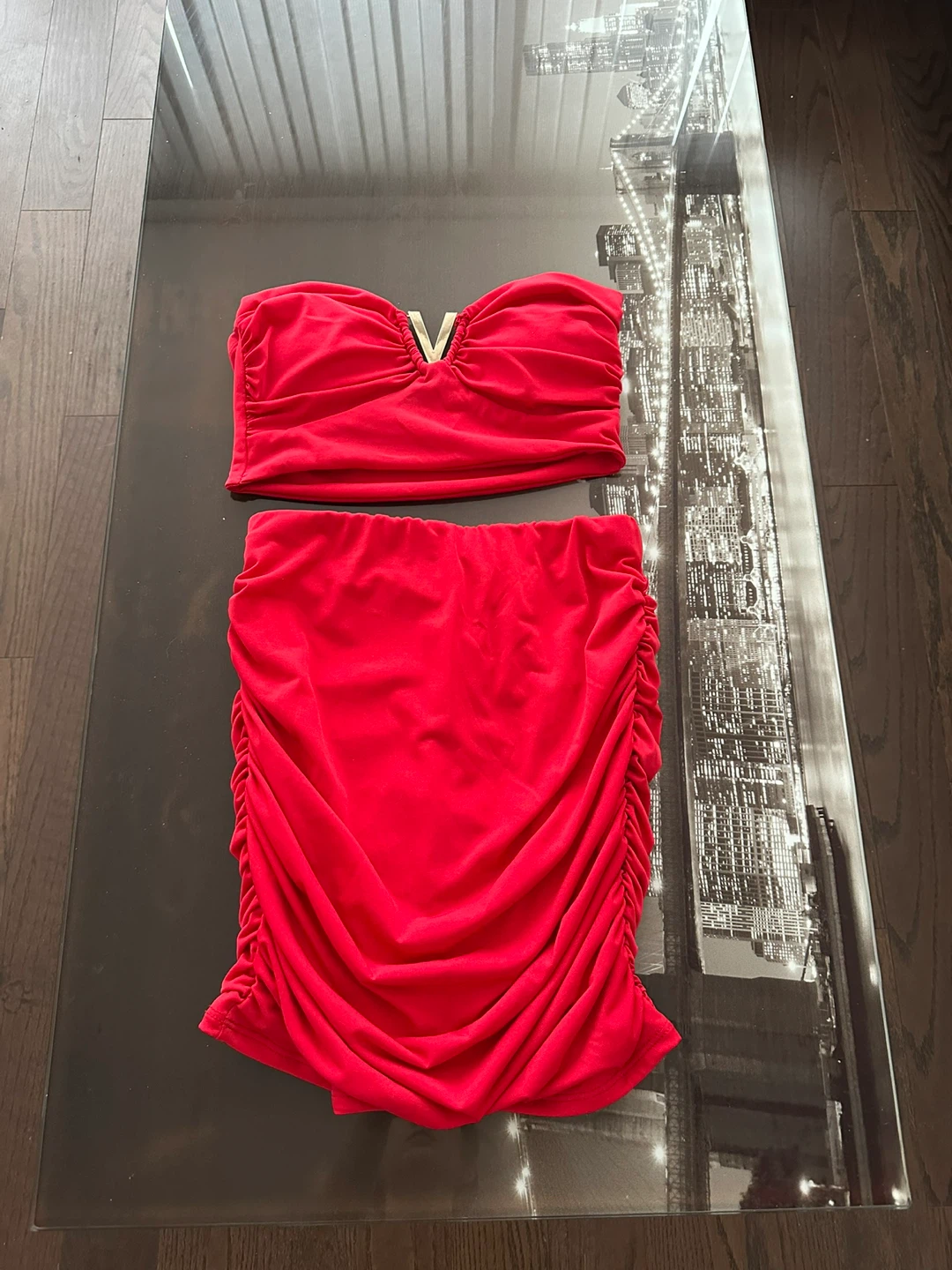 Red Two-Piece Set