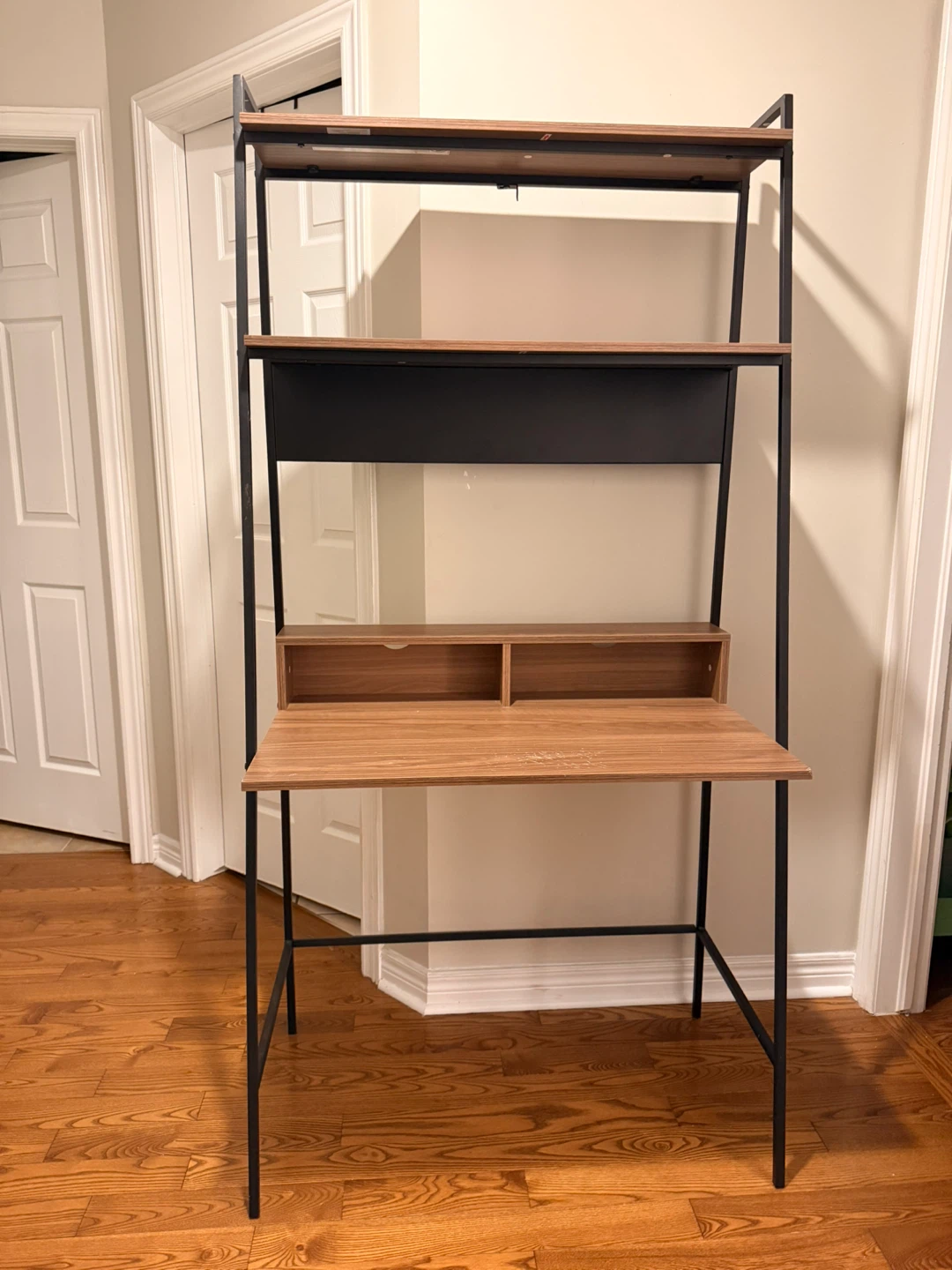 Modern Wood & Metal Ladder Desk