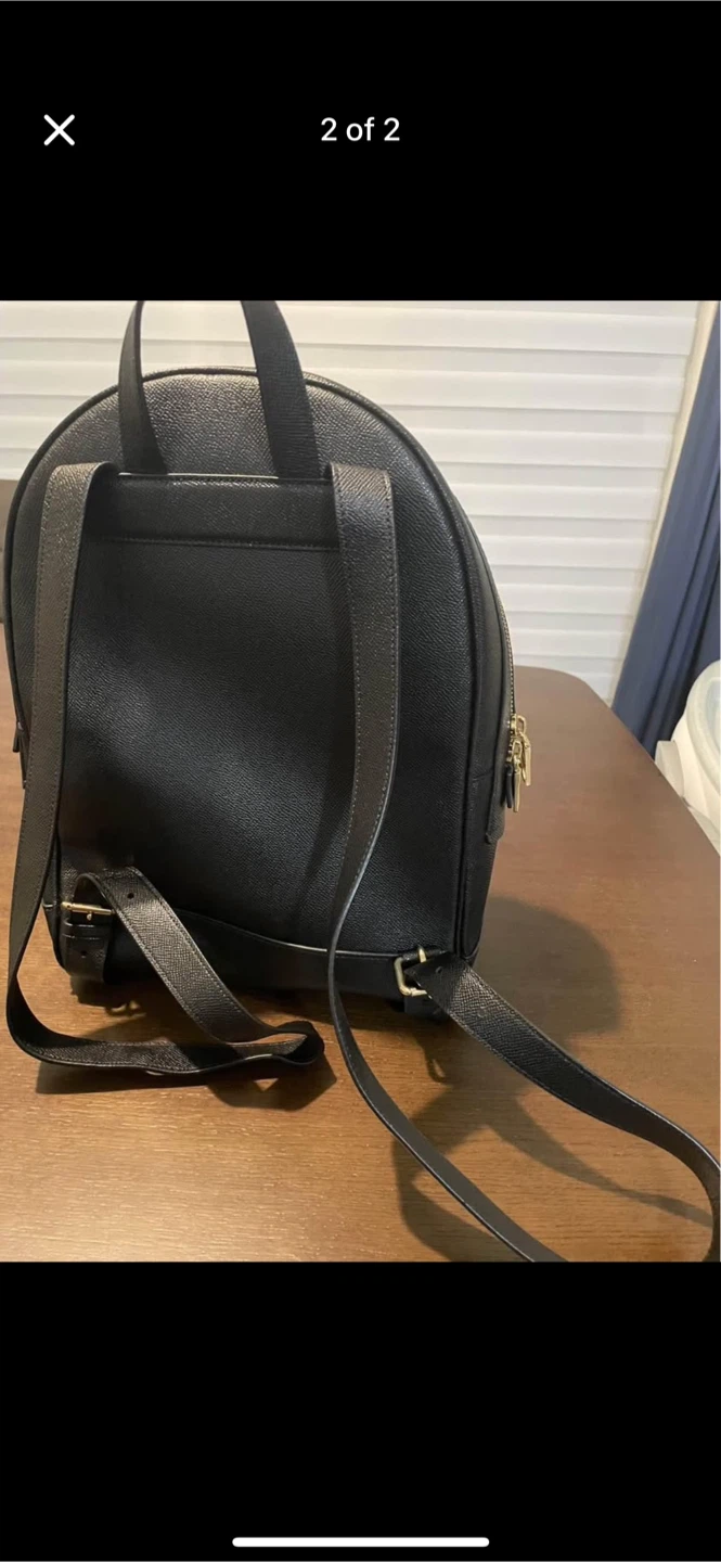 Coach Black Leather Dome Backpack - photo 2