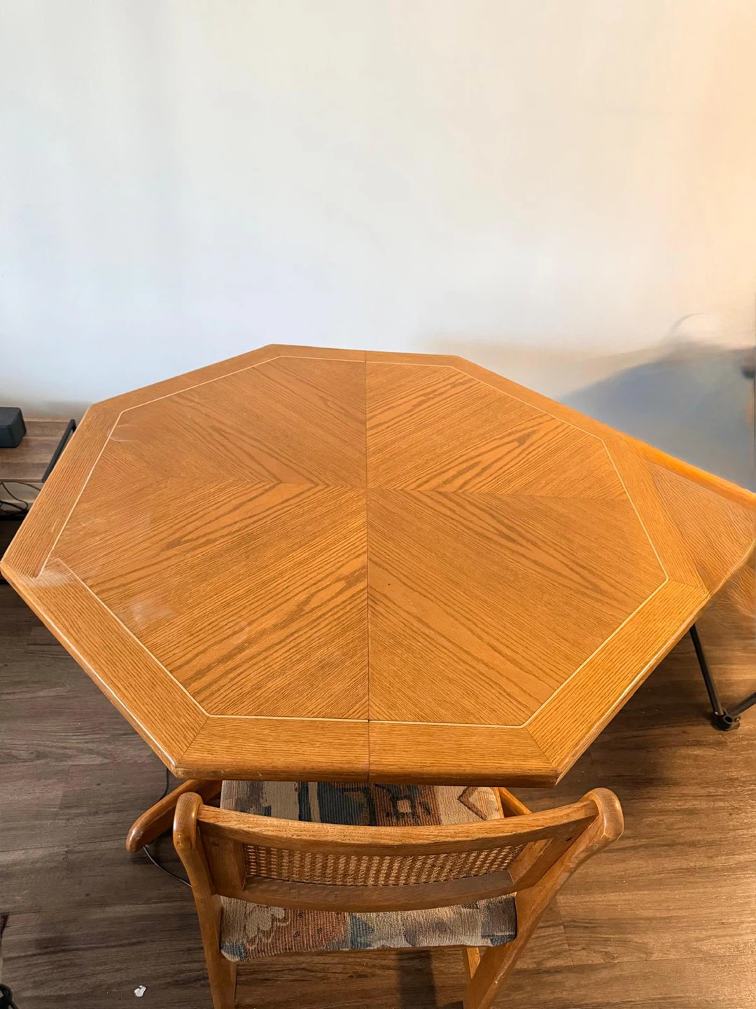 Classic Oak Wood Extendable Dining Table with 4 Chairs - photo 4