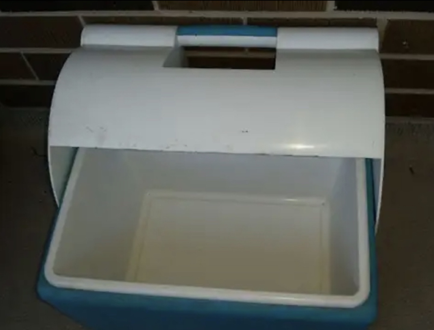 Vintage Blue & White Cooler - photo 4