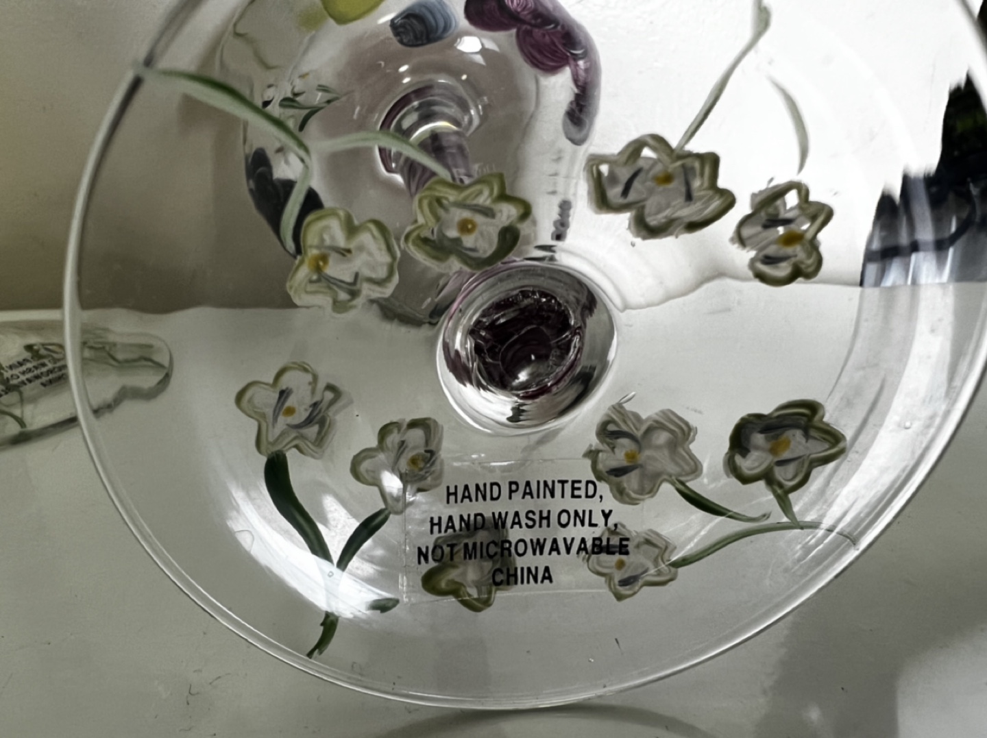 Hand Painted Wine Glasses - Set of 2 - photo 2