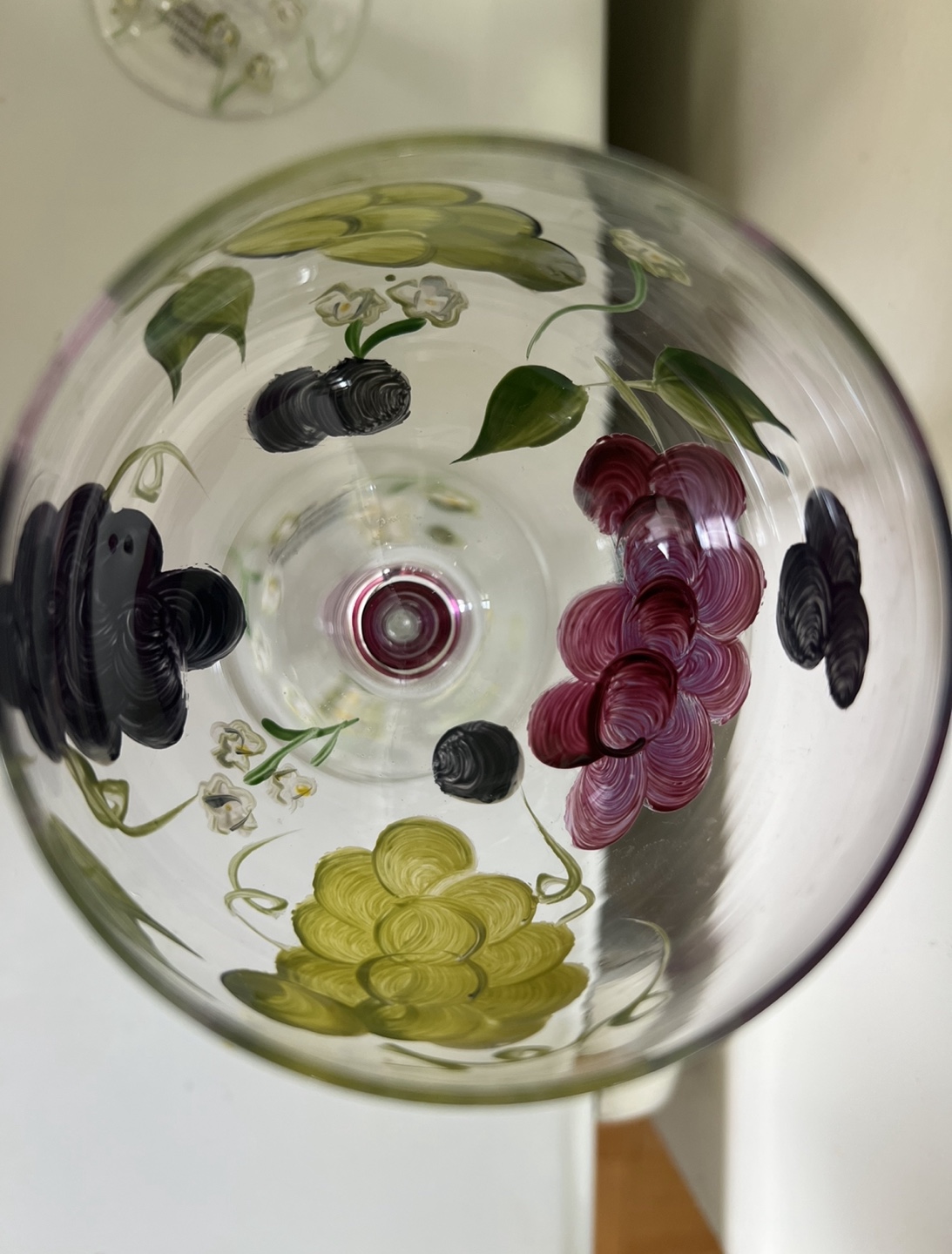 Hand Painted Wine Glasses - Set of 2 - photo 3