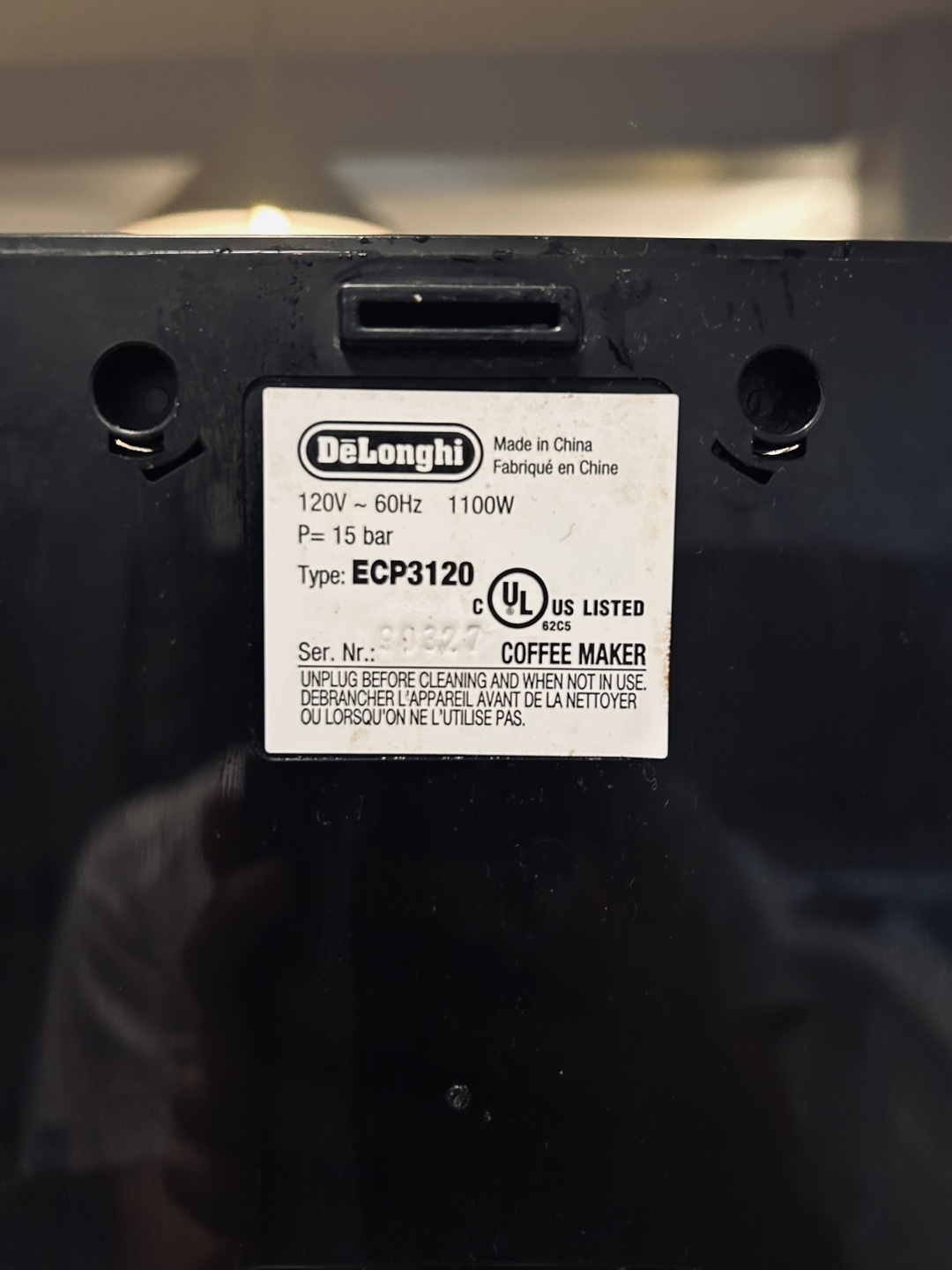 DeLonghi ECP3120 15 Bar Espresso Machine - photo 5