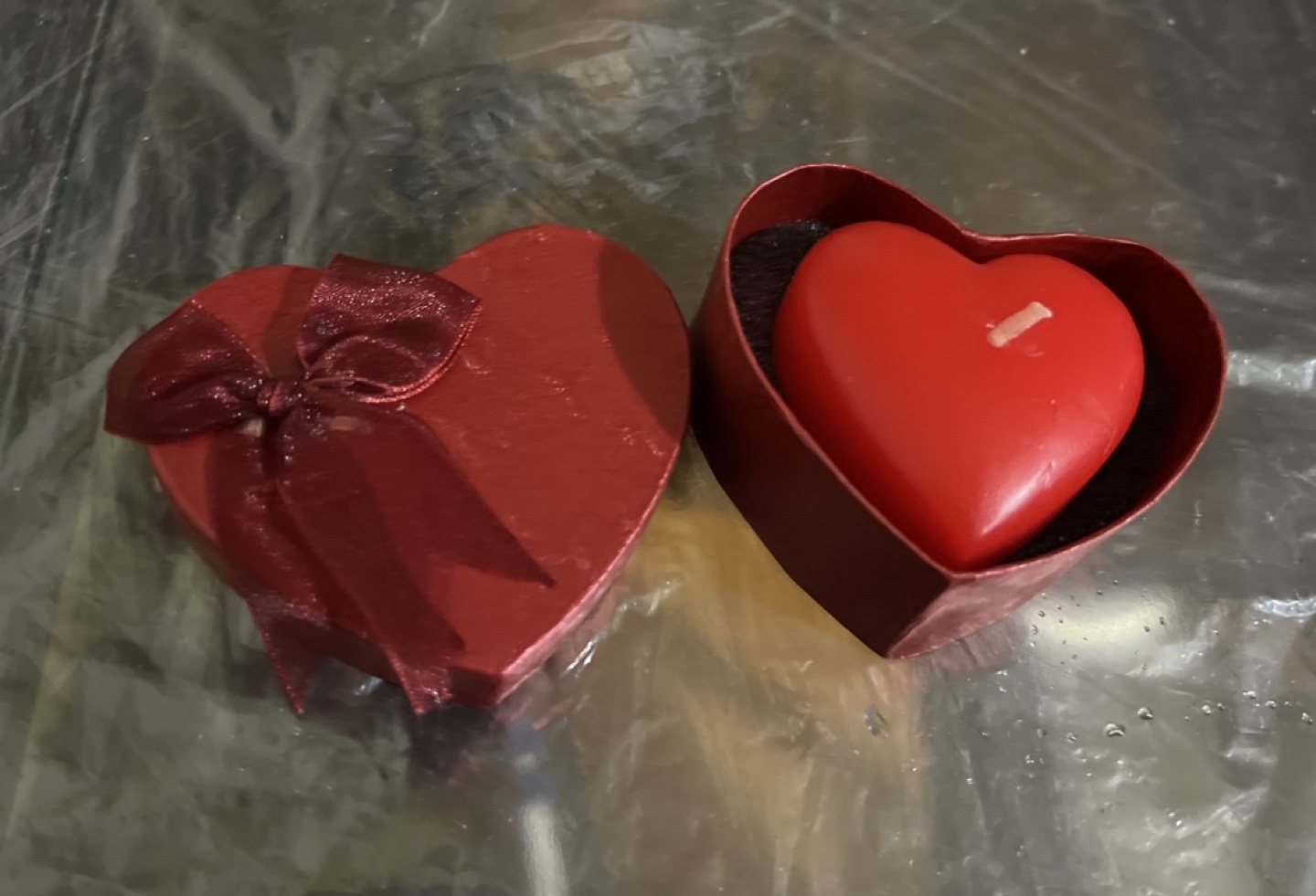 Brand New-Heart-shaped Candle in Box