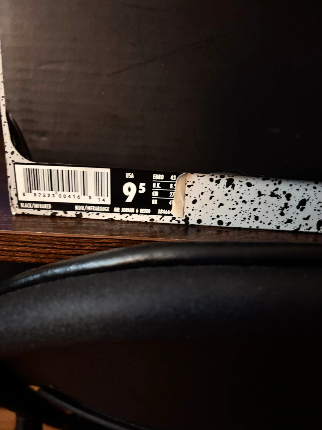 Air Jordan 6 Retro Black Infrared Size 9.5 - photo 3