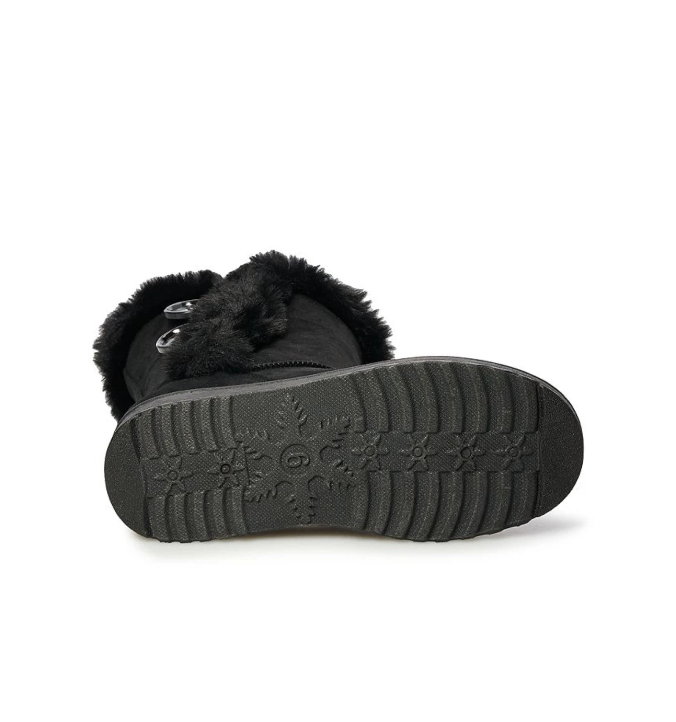 SO Black Faux Fur Winter Boots Size 8 - photo 3