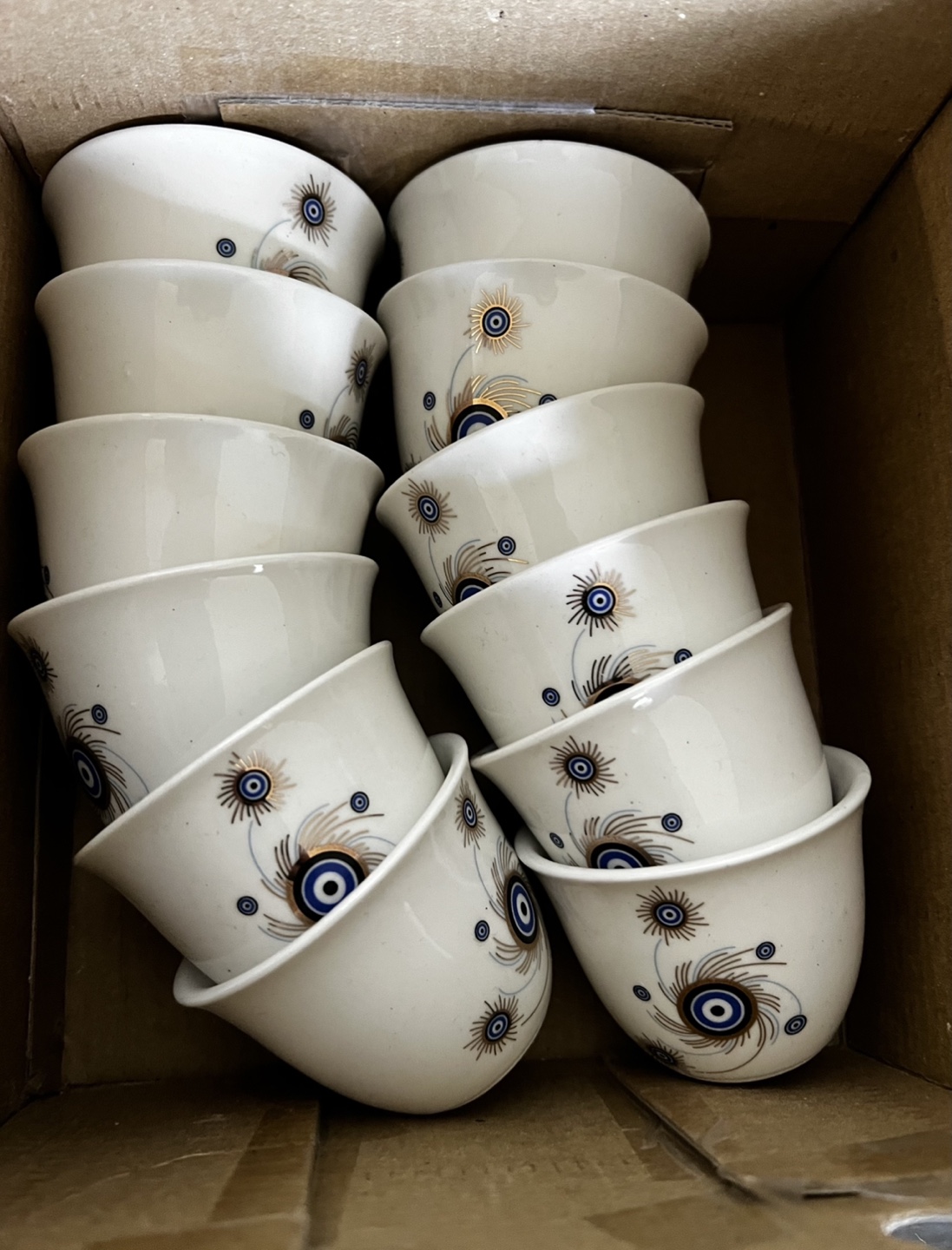 Set of 12 Turkish Coffee Cups