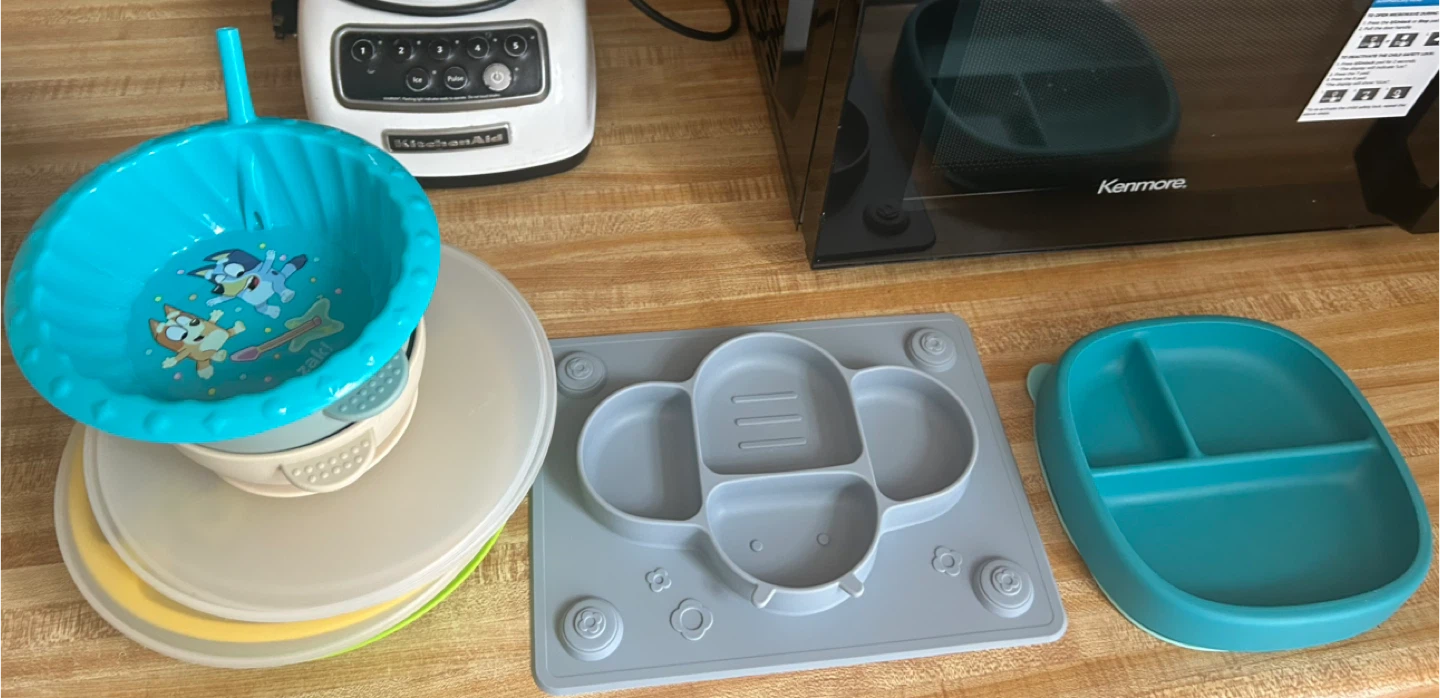 Bluey & ZAK! Sippy Bowl & Silicone Baby Plates🥕