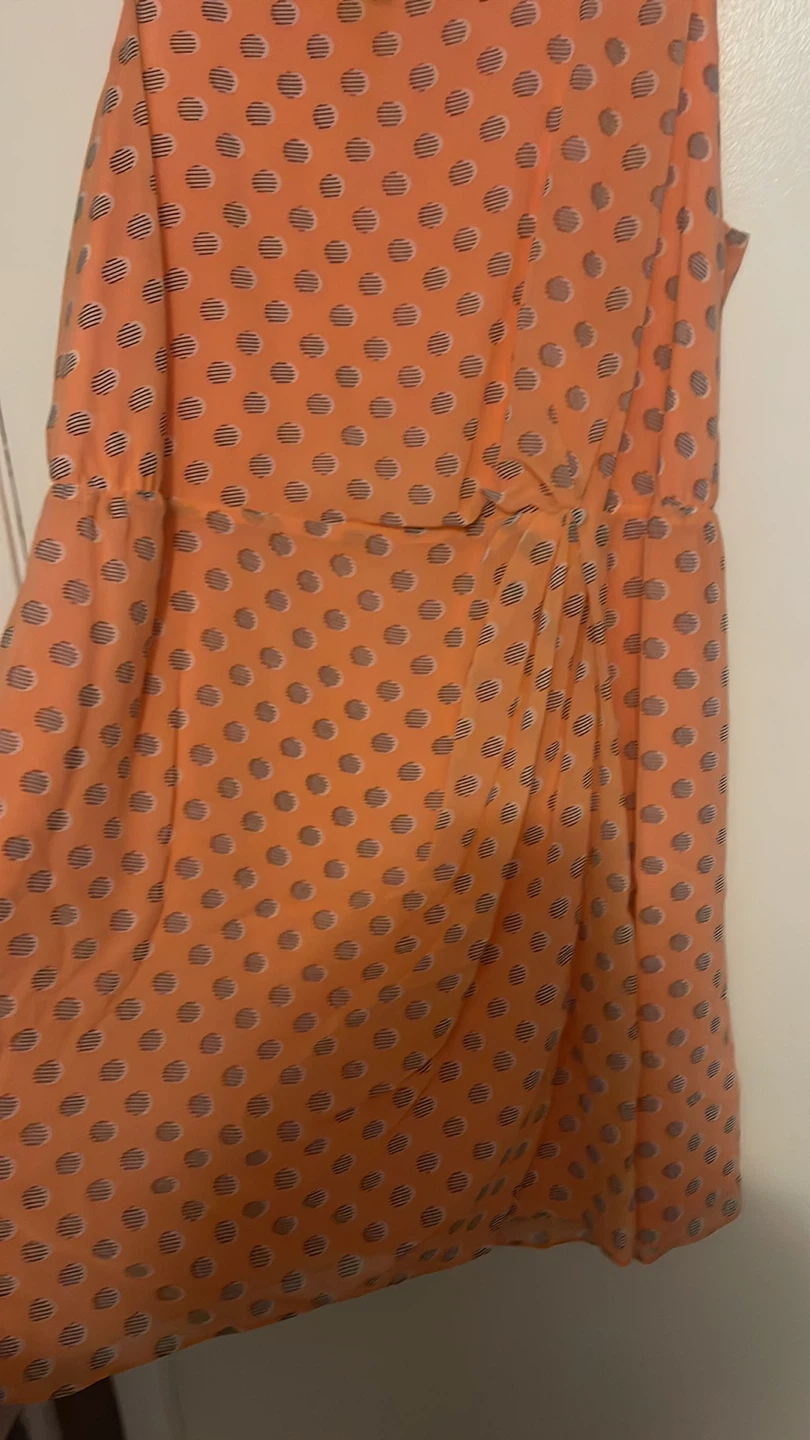 Reitmans Plus Size 18 Dress - Peach with Dots - photo 4