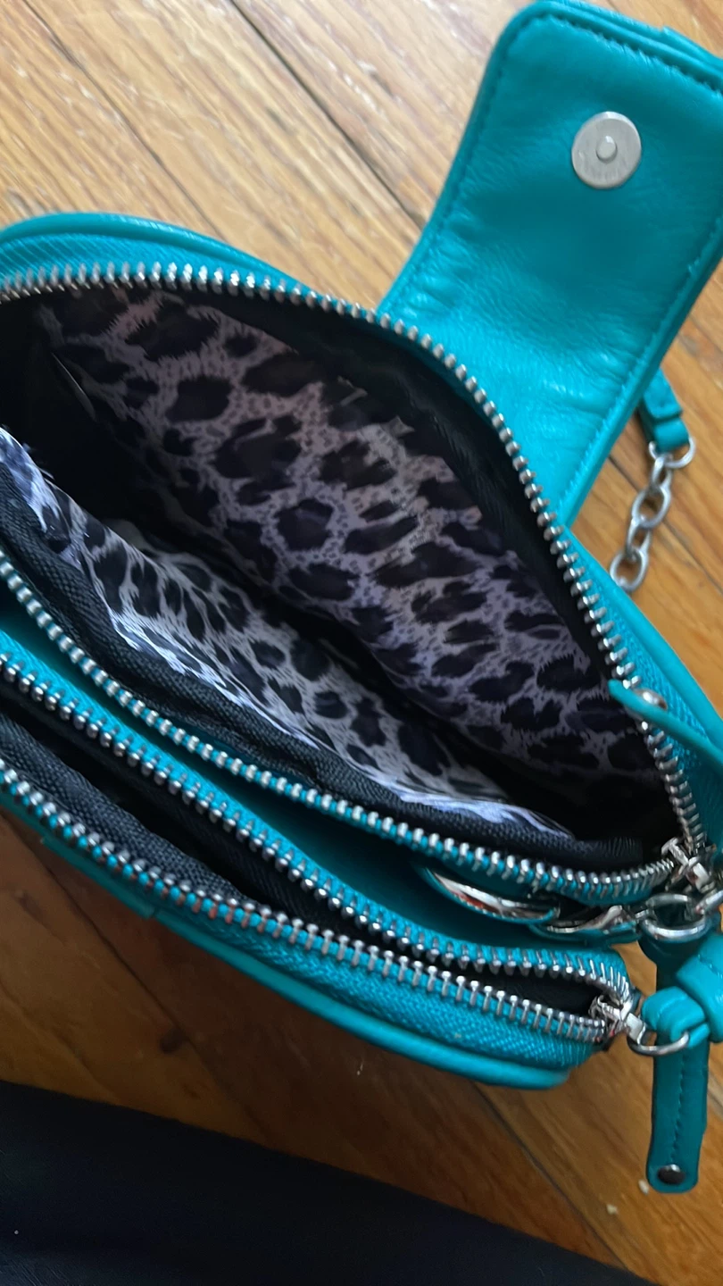 Bebe Quilted Teal Crossbody Bag - photo 4