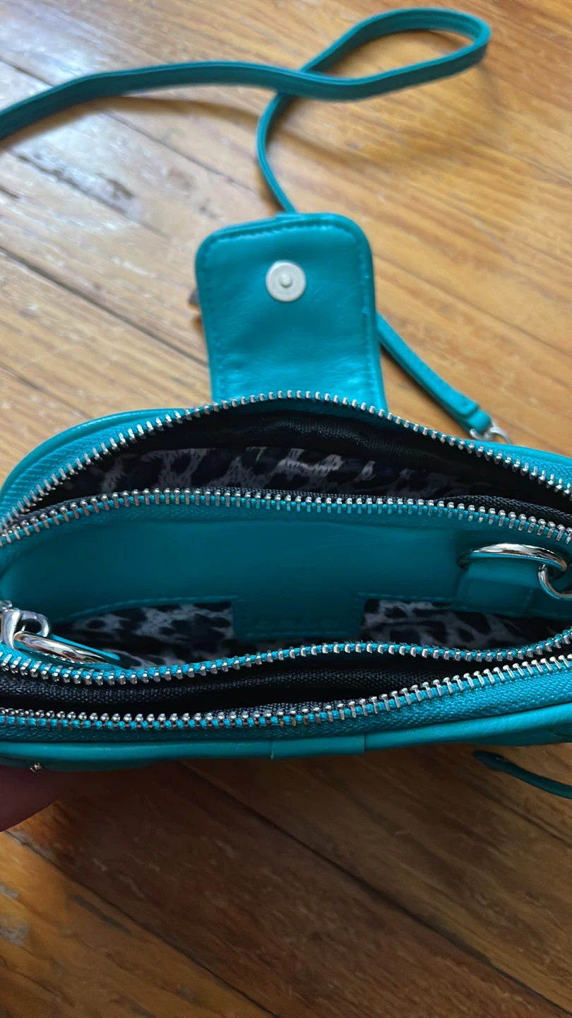 Bebe Quilted Teal Crossbody Bag - photo 5