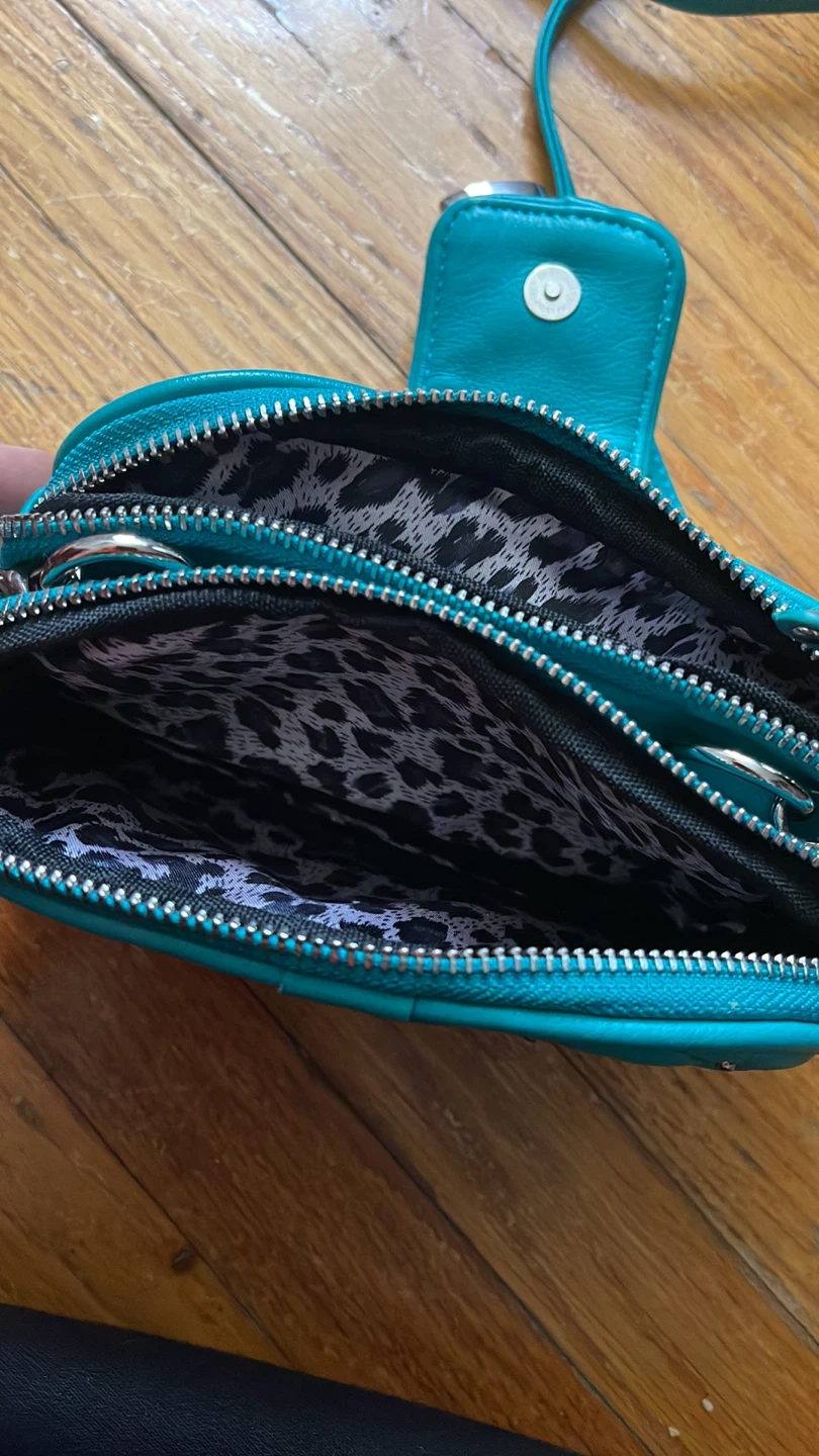 Bebe Quilted Teal Crossbody Bag - photo 3