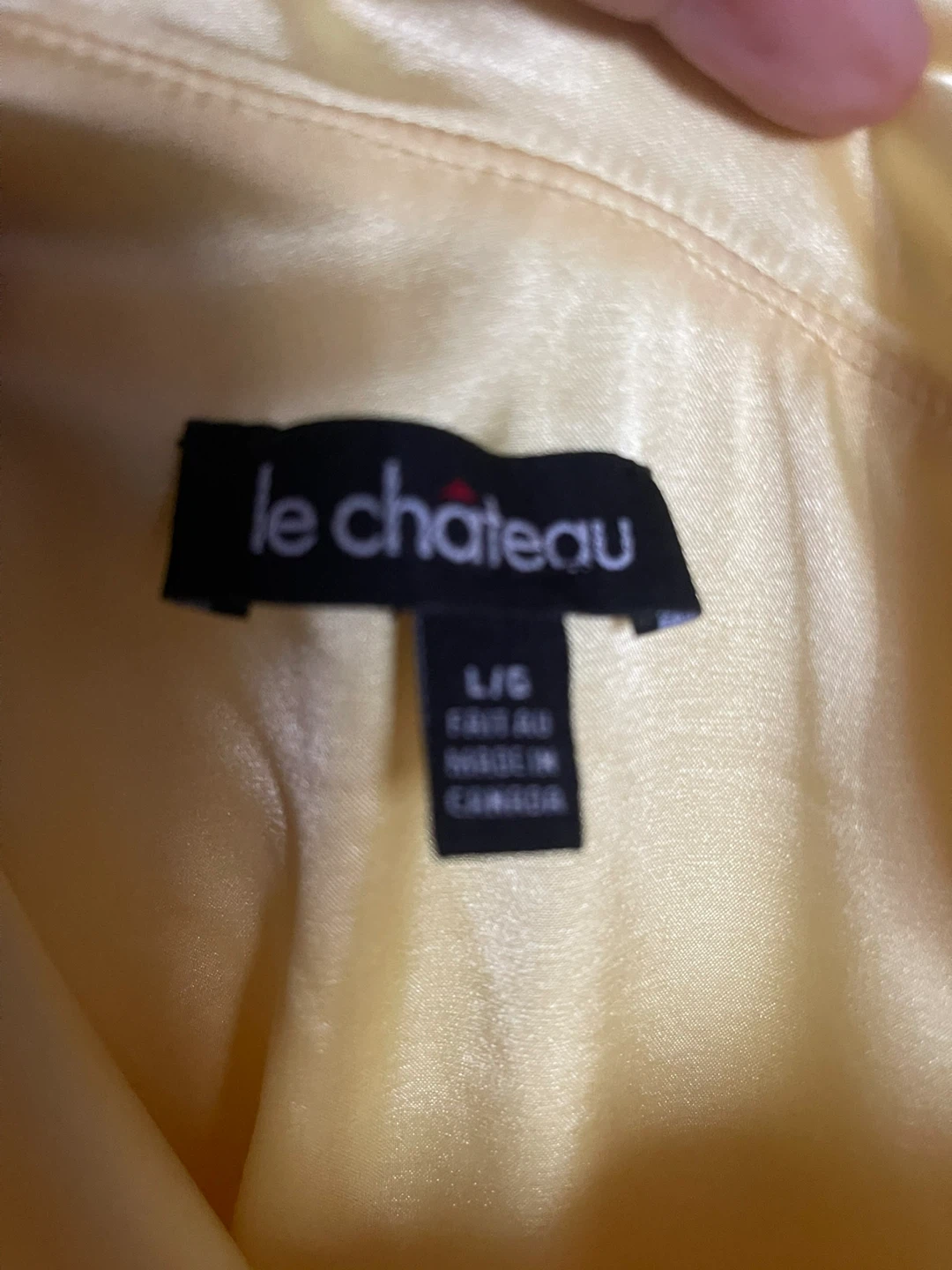 Le Chateau Yellow Dress Size L - photo 4