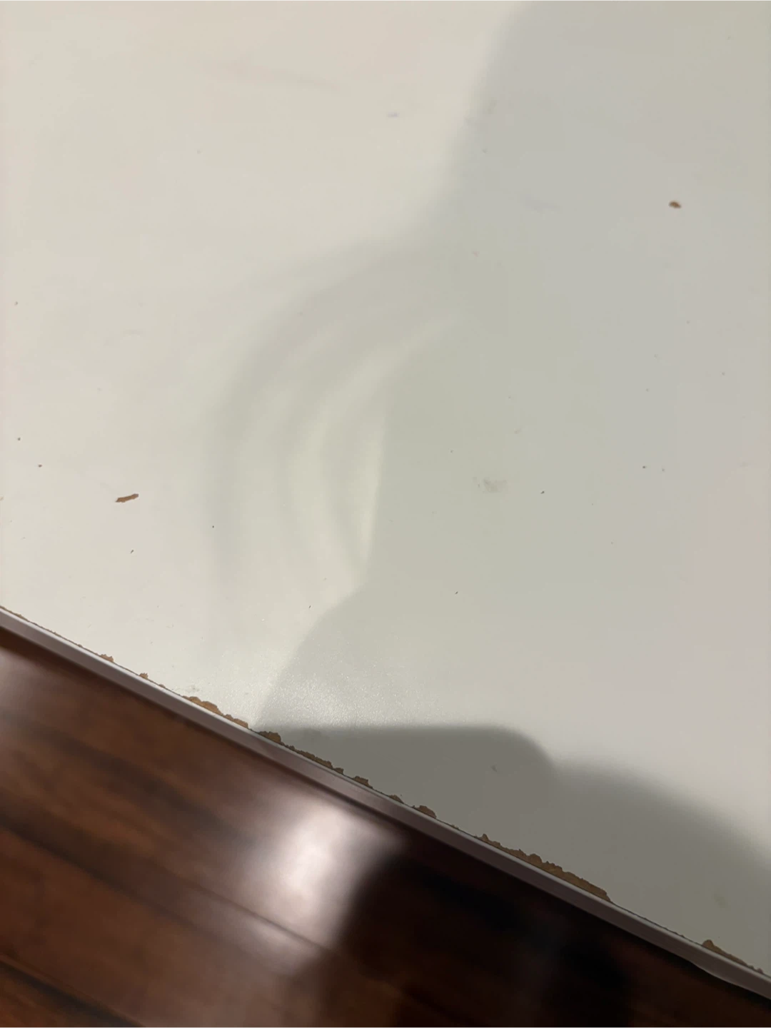 White Modern Desk with Attached Return 🥕 - photo 4