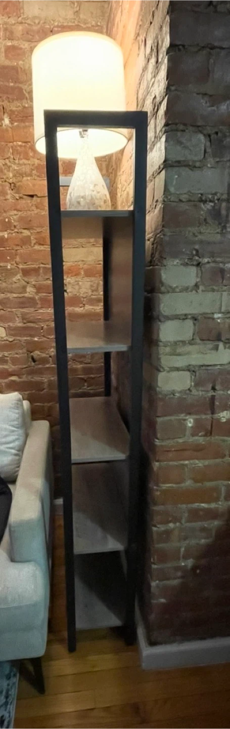 Industrial Style 5-Shelf Bookcase - photo 2
