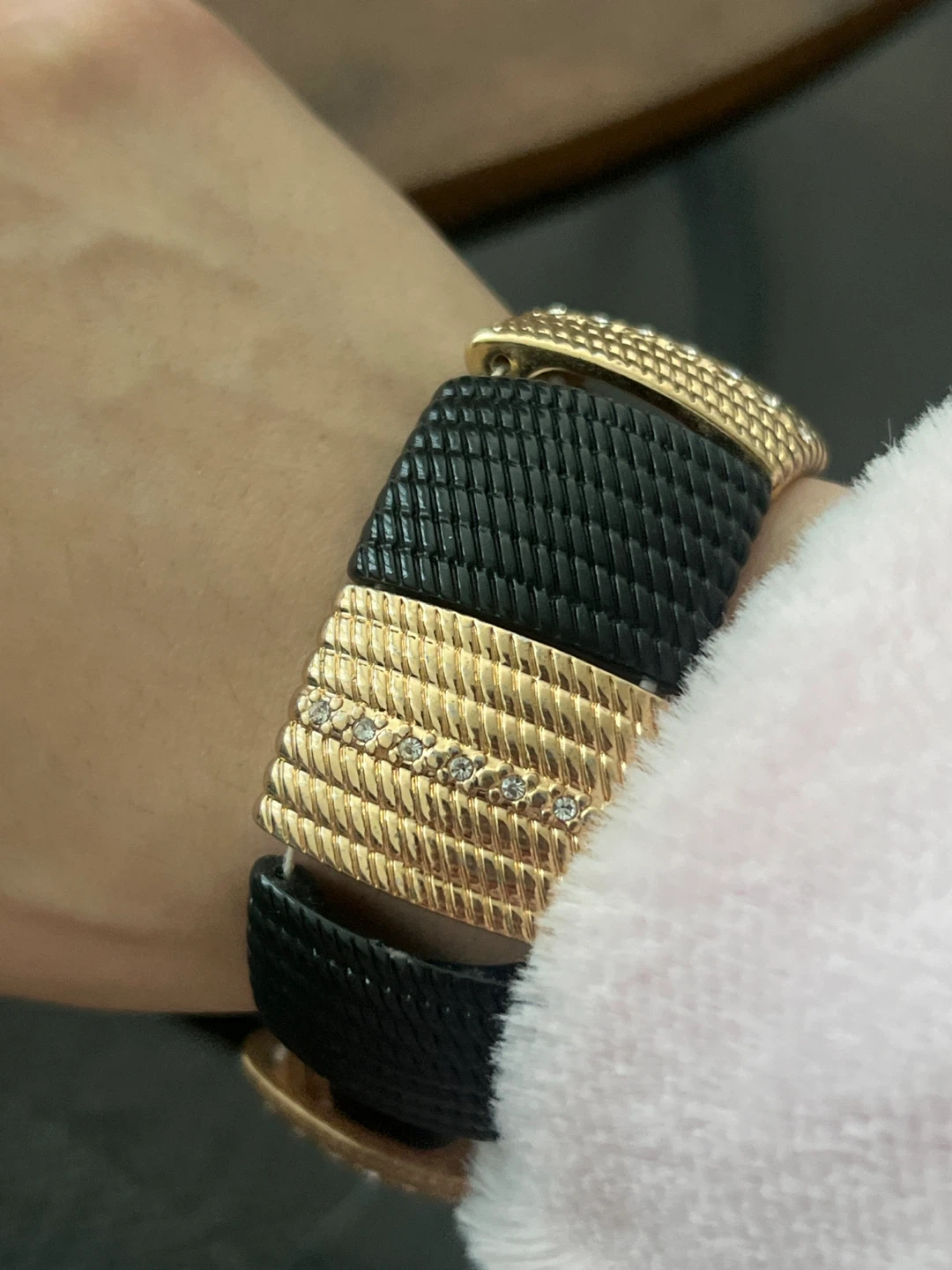 Black & Gold Tone Bracelet