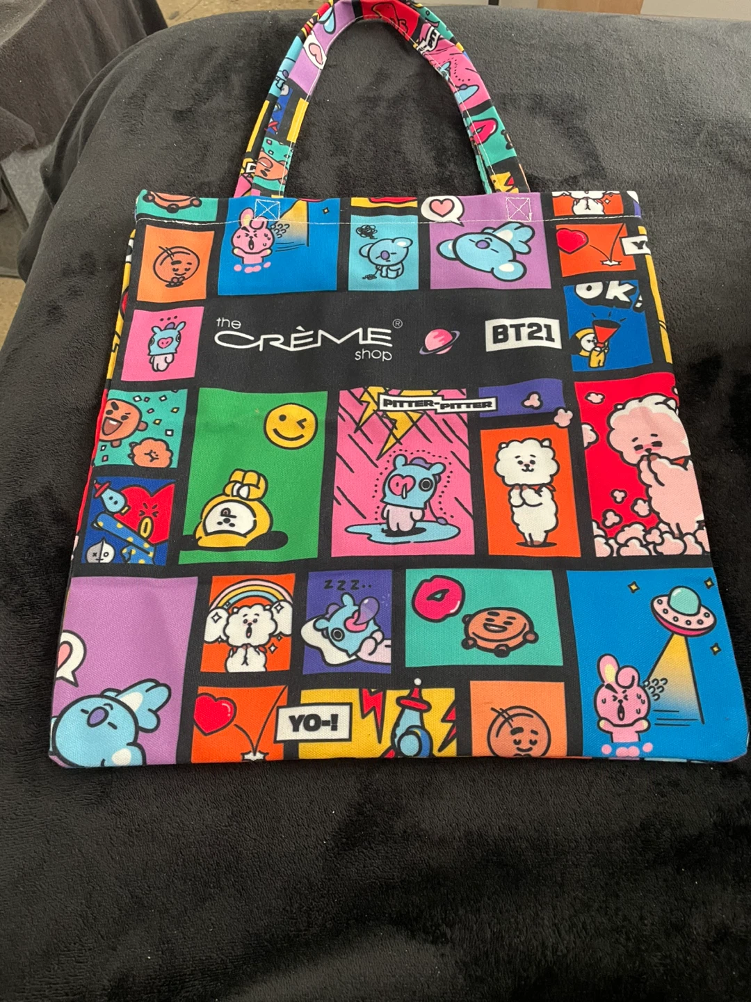 The Crème Shop X BT21 Multi Colored Tote Bag