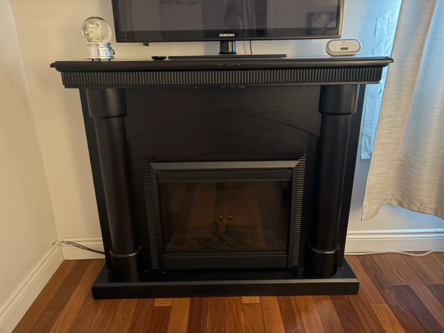 Electric Fireplace - Black - photo 2