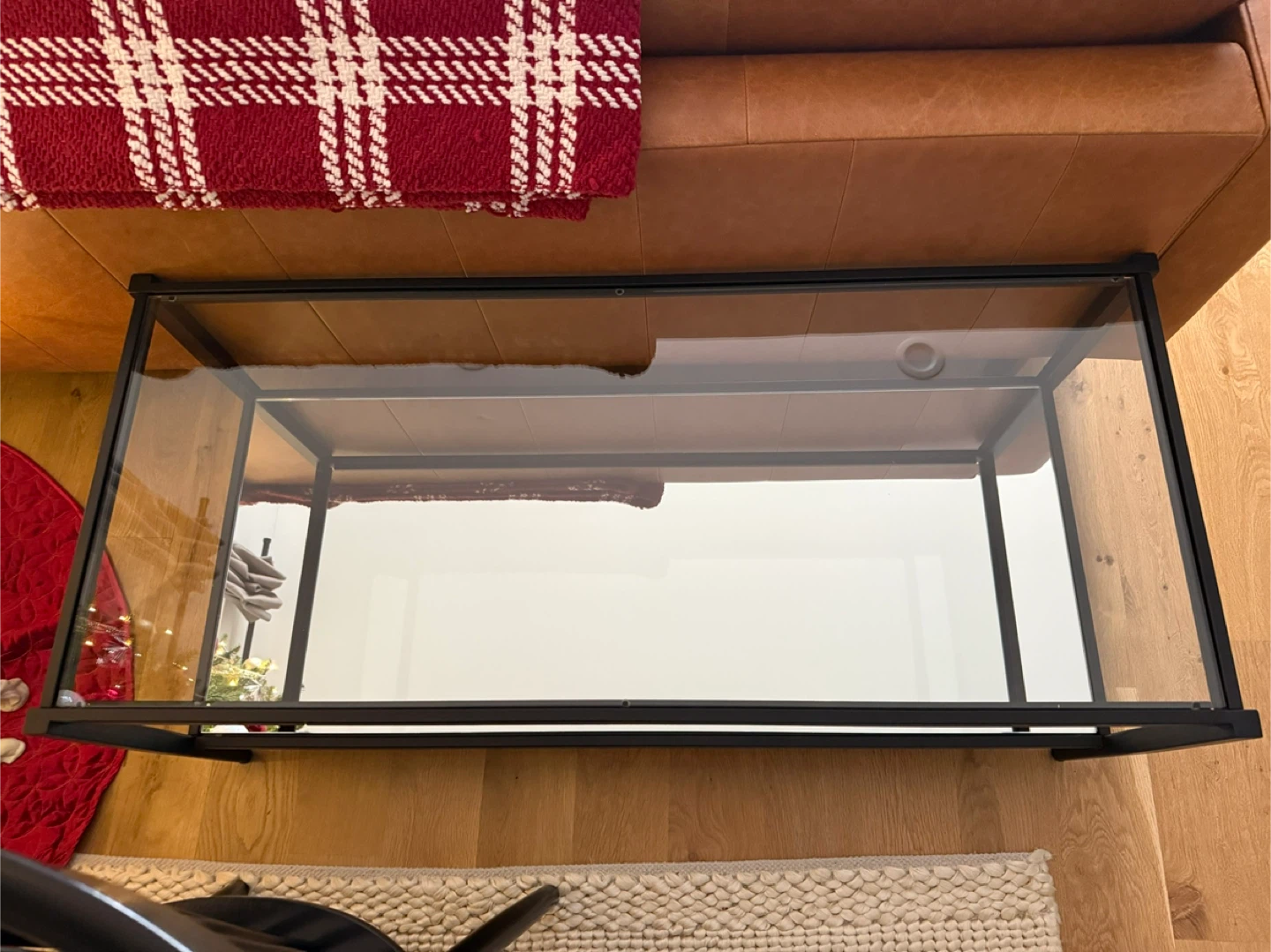 Black Glass Coffee Table - photo 3