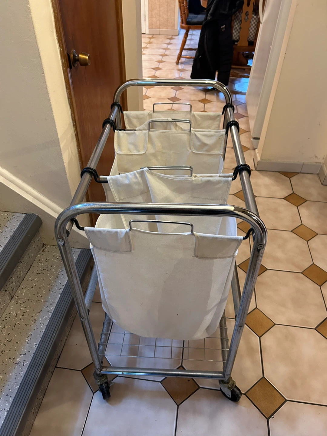 Triple Laundry Sorter Cart - photo 2