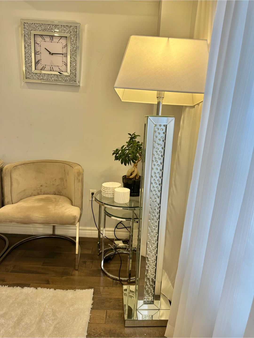 Floor Lamp and wall clock - photo 2