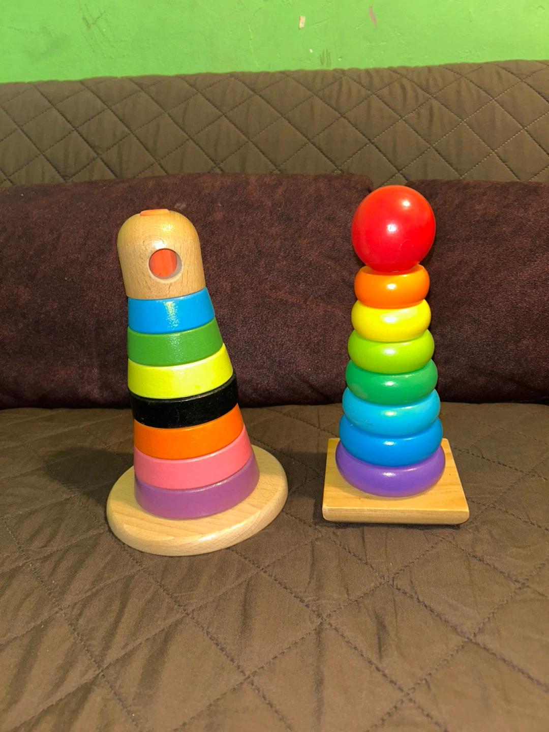 Wooden stacking rings 🥕