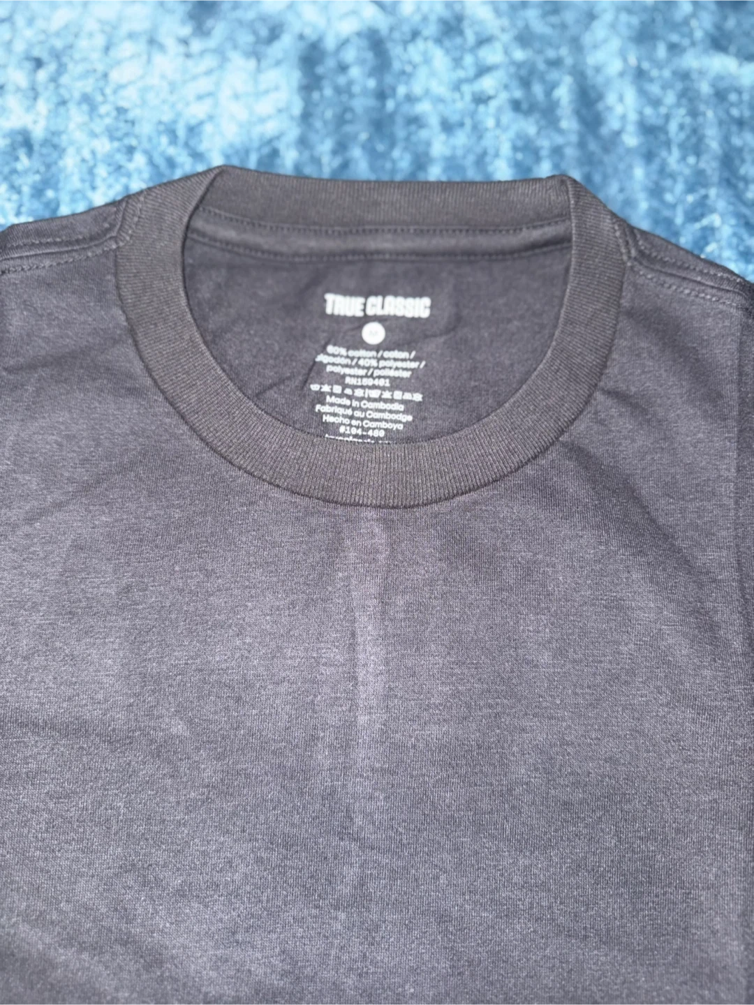 True Classic Black Crew Neck Tee - New in Bag! - photo 2