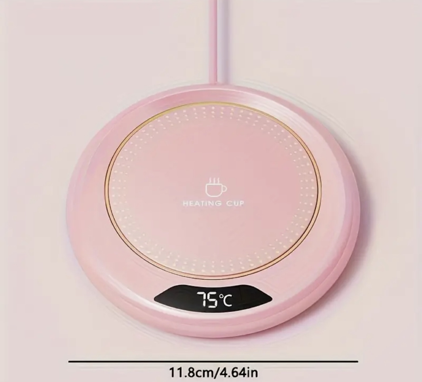 Brand New-Pink Heating Cup Warmer