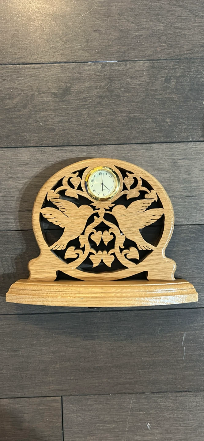 Wooden Dove Desk Clock - photo 2