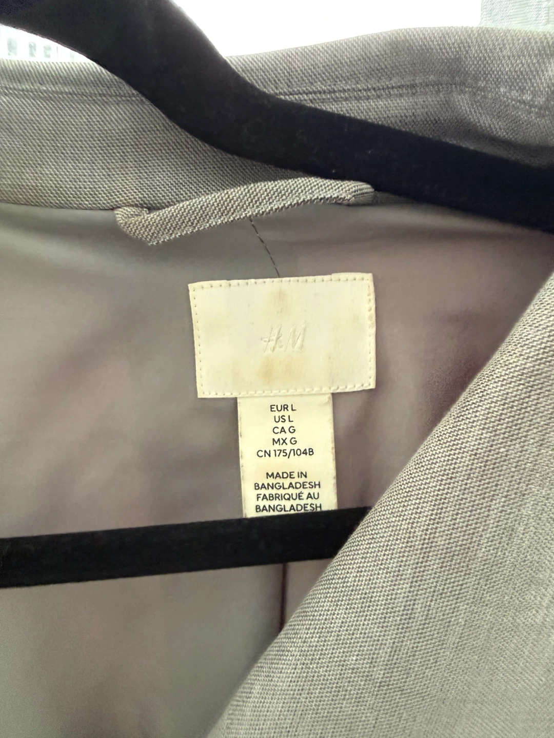 H&M Grey Blazer - Size L - photo 2