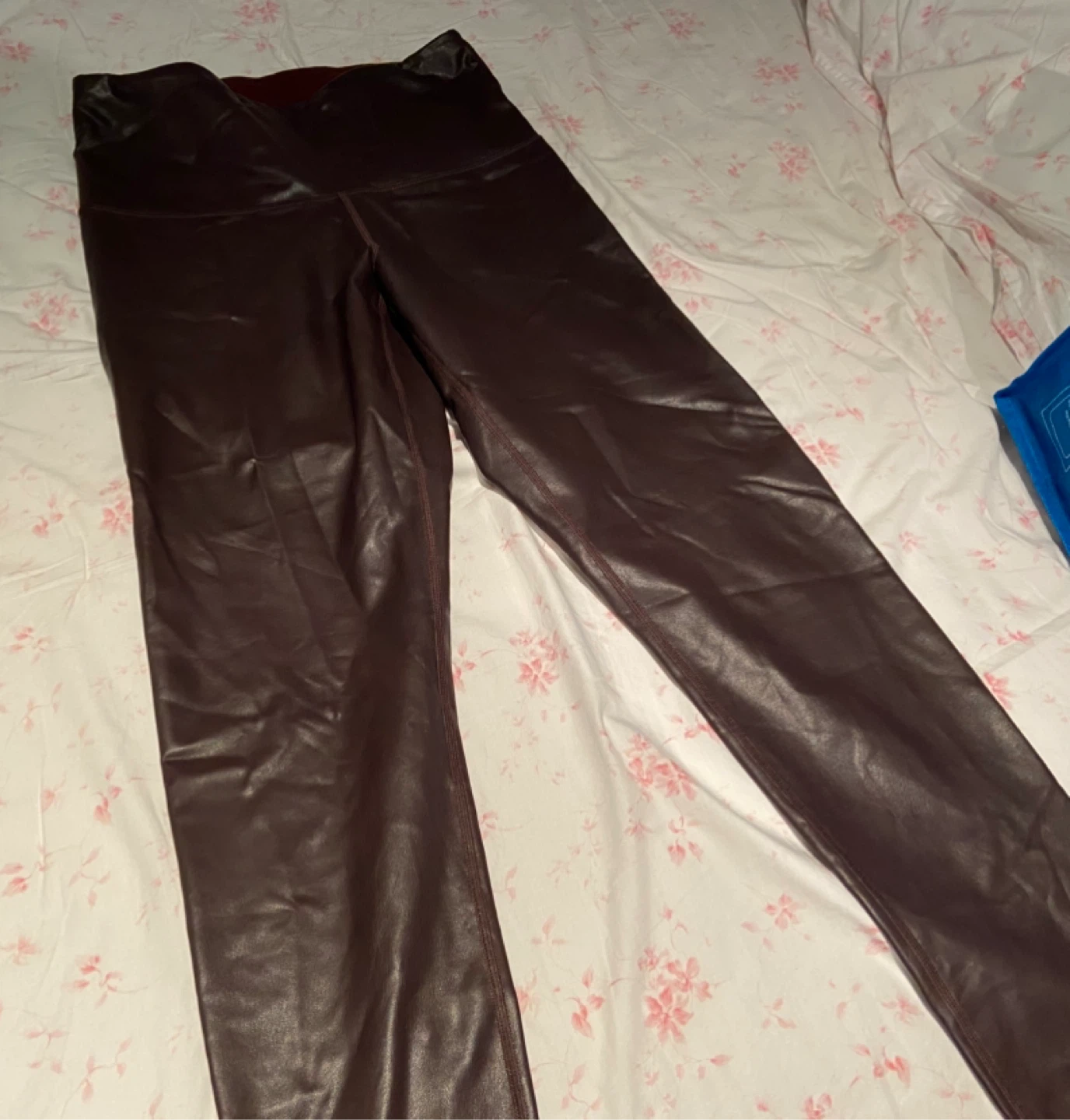 Brown Leather Leggings