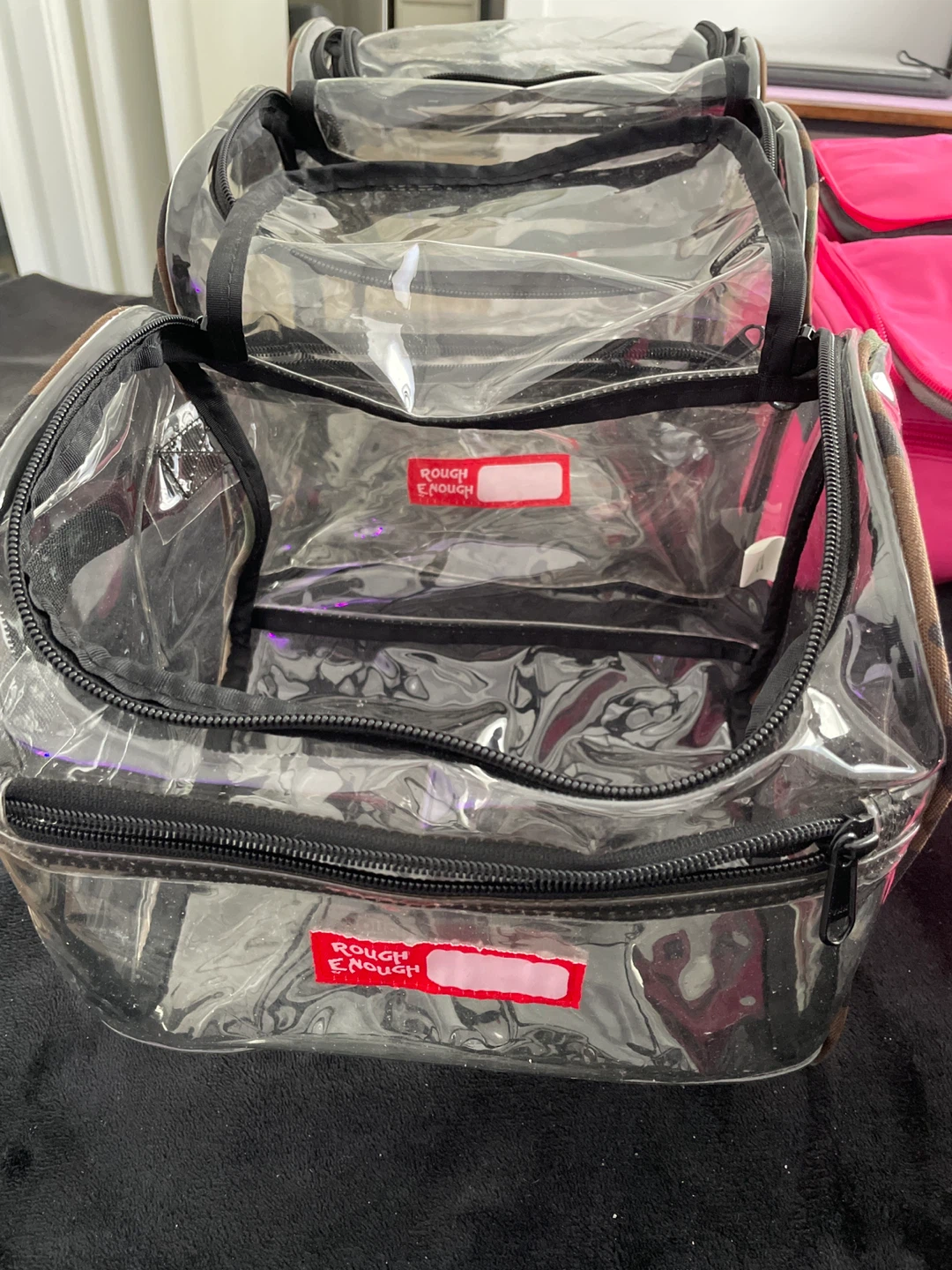 Rough Enough Large Clear Zipper Bag
