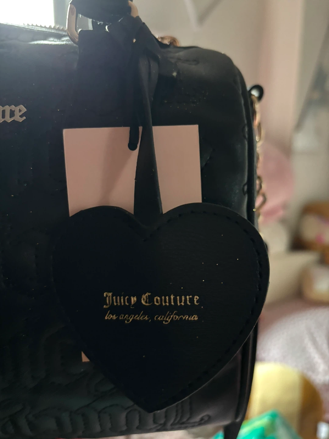 Juicy Couture Black Embossed Barrel Satchel - photo 4