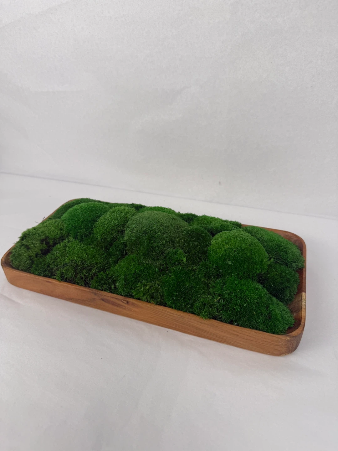 Moss Wall Art in Wood Tray Centrepiece - photo 3