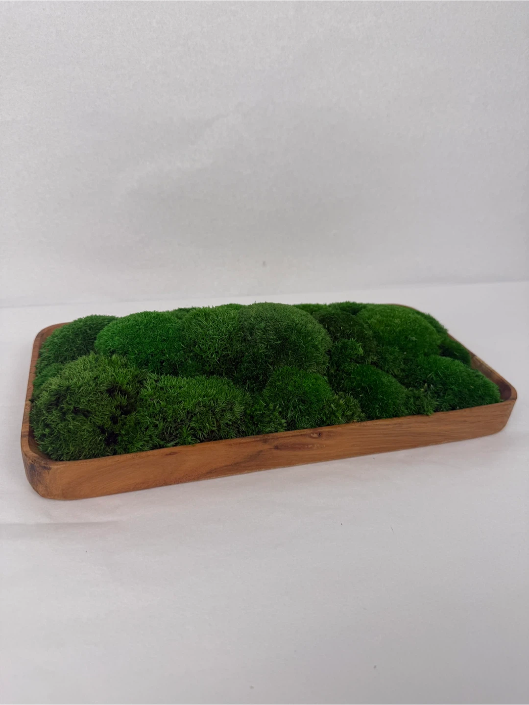 Moss Wall Art in Wood Tray Centrepiece - photo 4