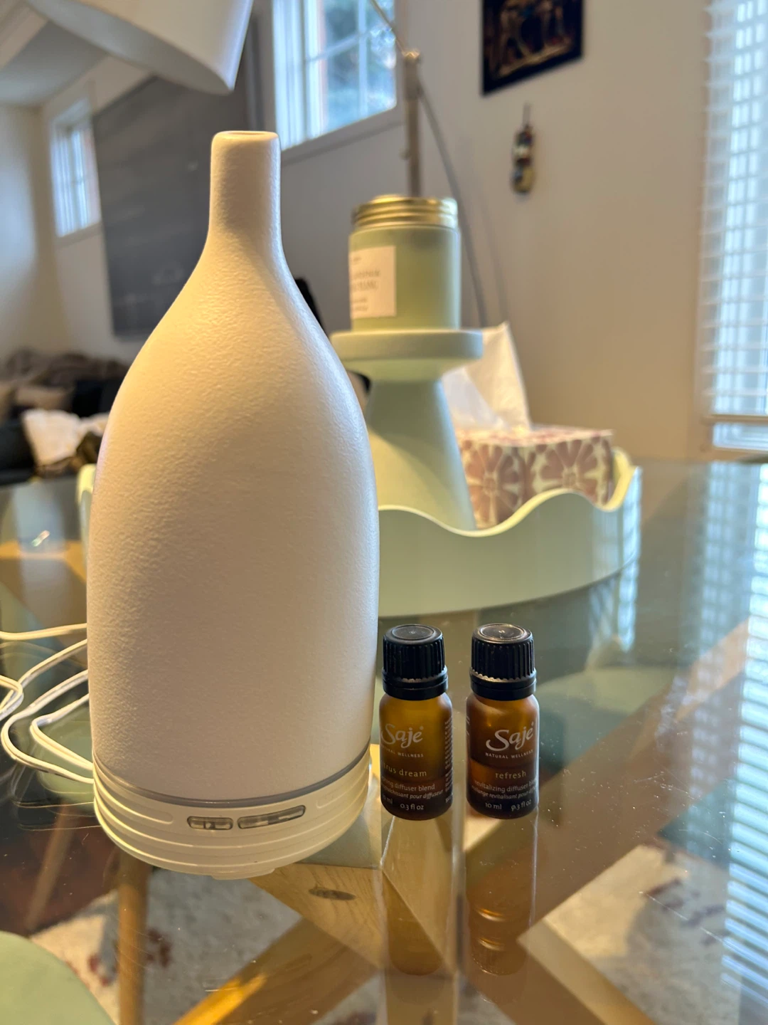 Saje Natural Wellness Diffuser &Oil Blends