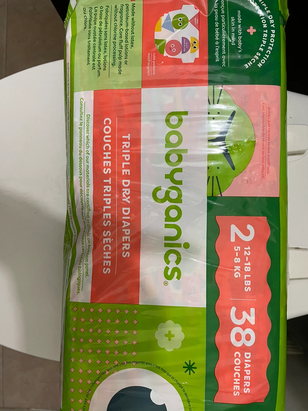 Babyganics Size 2 Diapers (38 count)