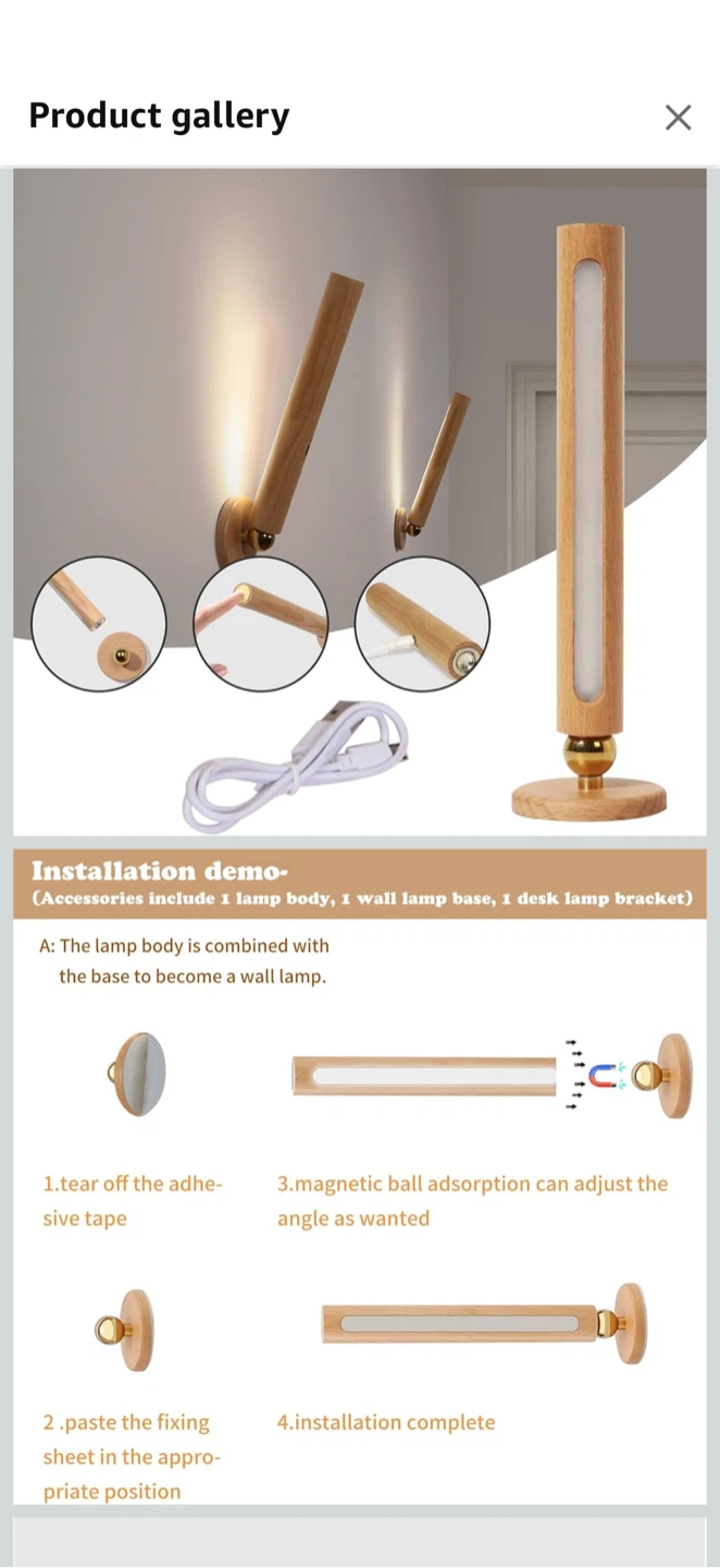 Rotatable Wall Lamp - 360 Degree Lighting - photo 2