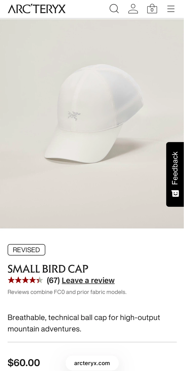 Arc'teryx Small Bird Cap - Green