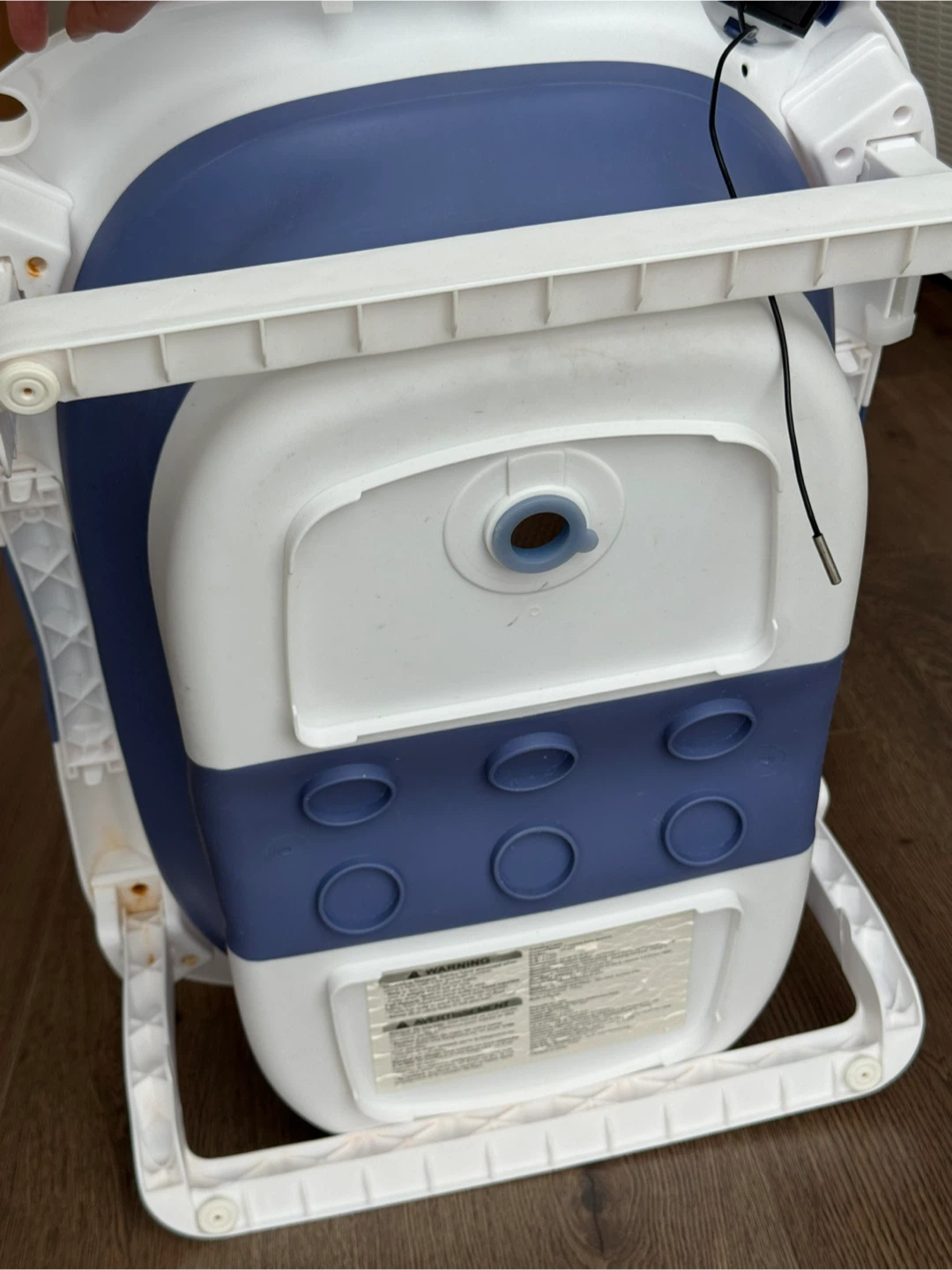 Blue & White Collapsible Baby Bathtub - photo 3