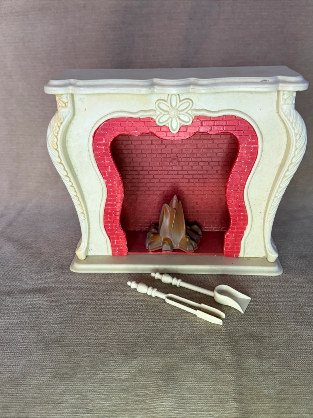 Vintage Plastic Dollhouse Fireplace - photo 2