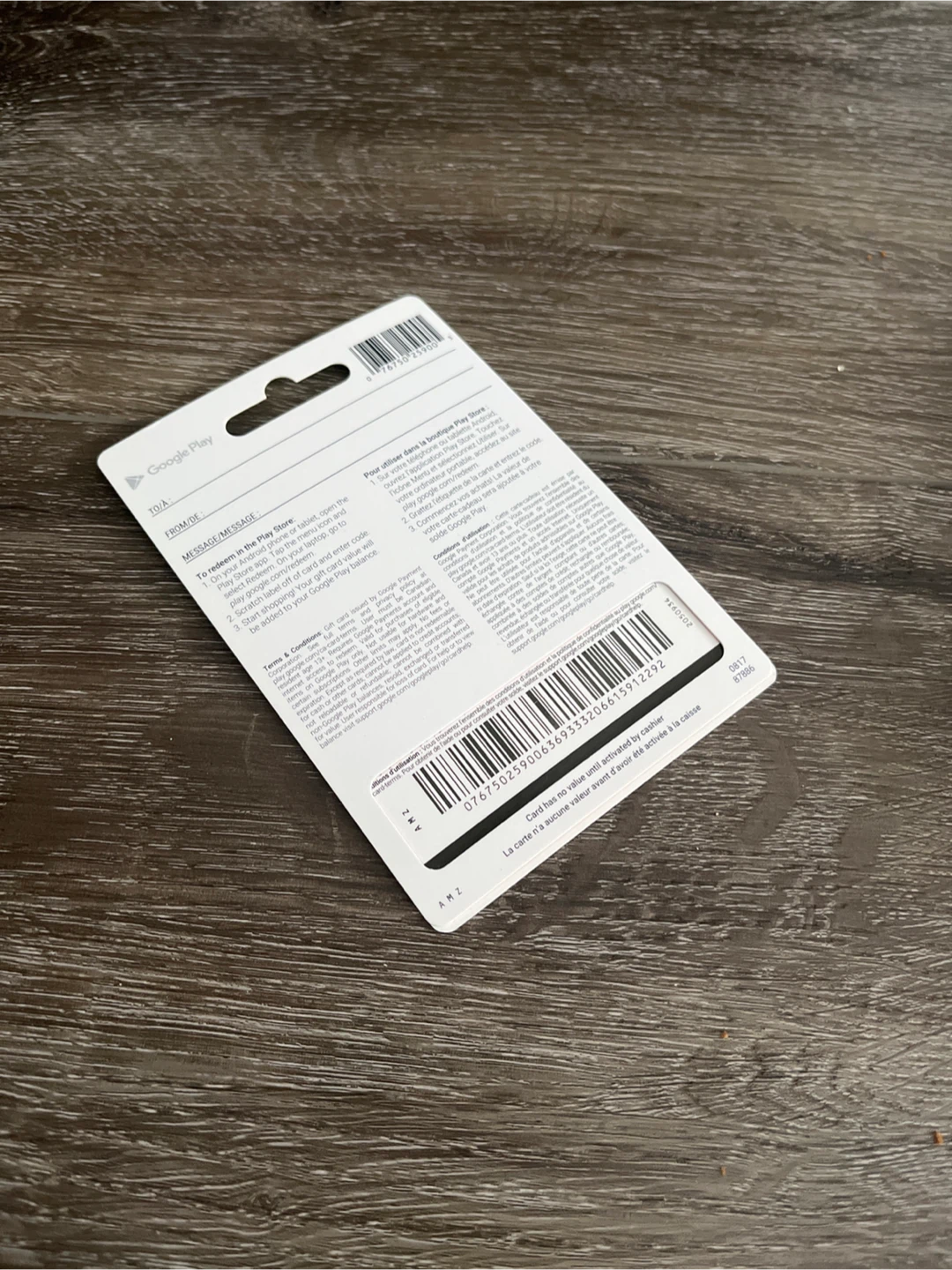 Google Play $25 Giftcard, activated - photo 2