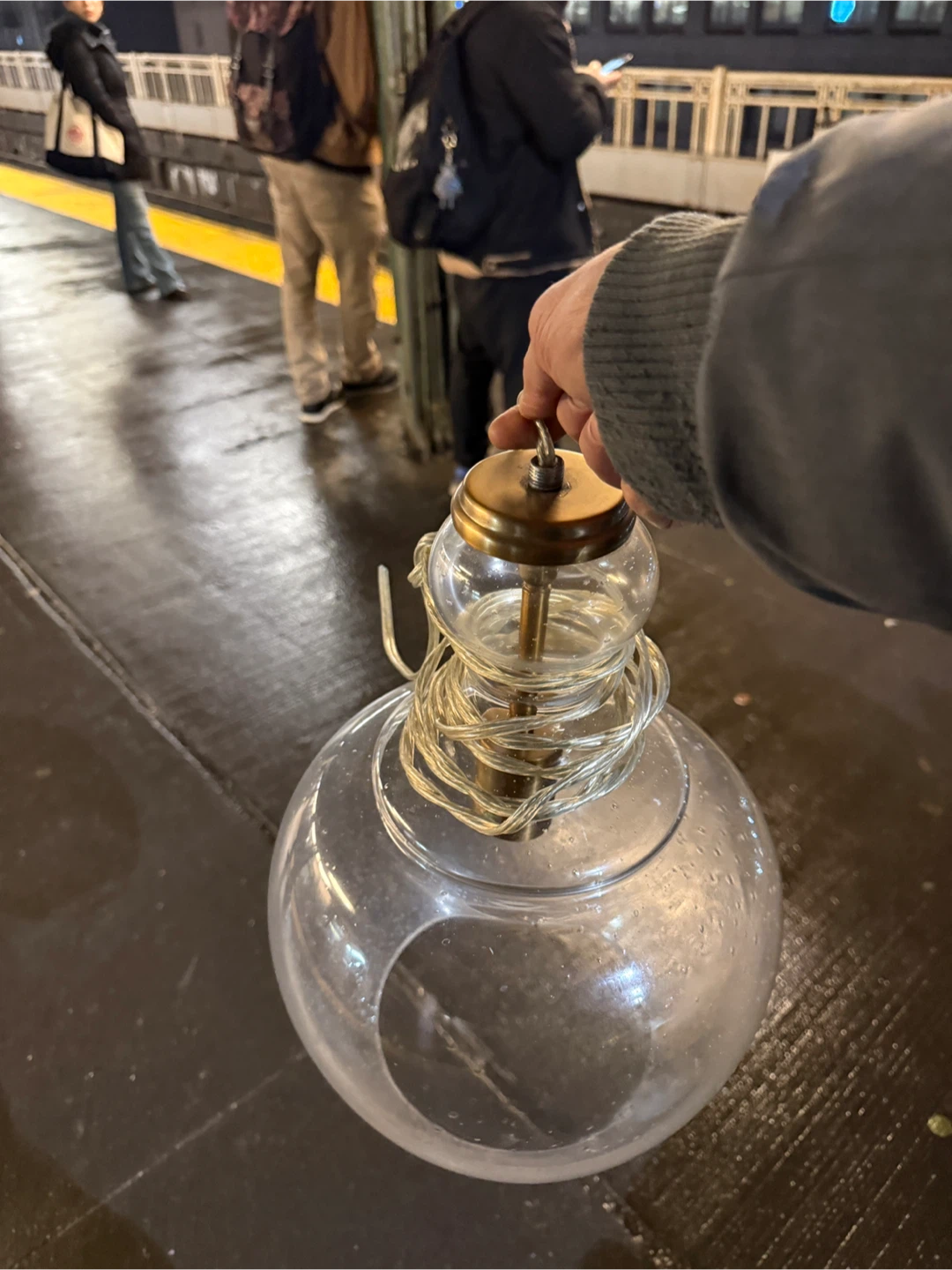 Glass Globe Pendant Light🥕 - photo 3