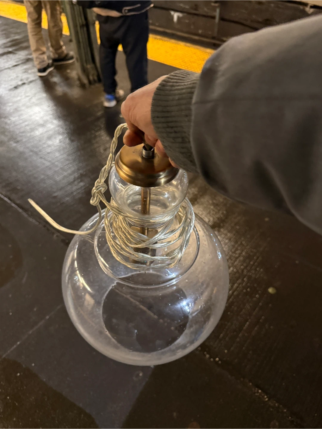 Glass Globe Pendant Light🥕 - photo 4