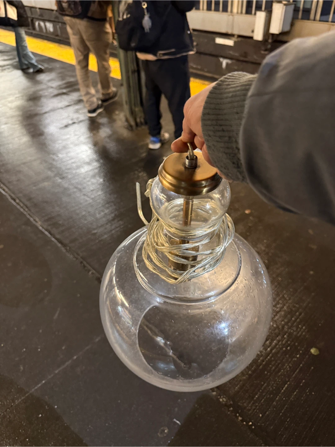 Glass Globe Pendant Light🥕 - photo 2