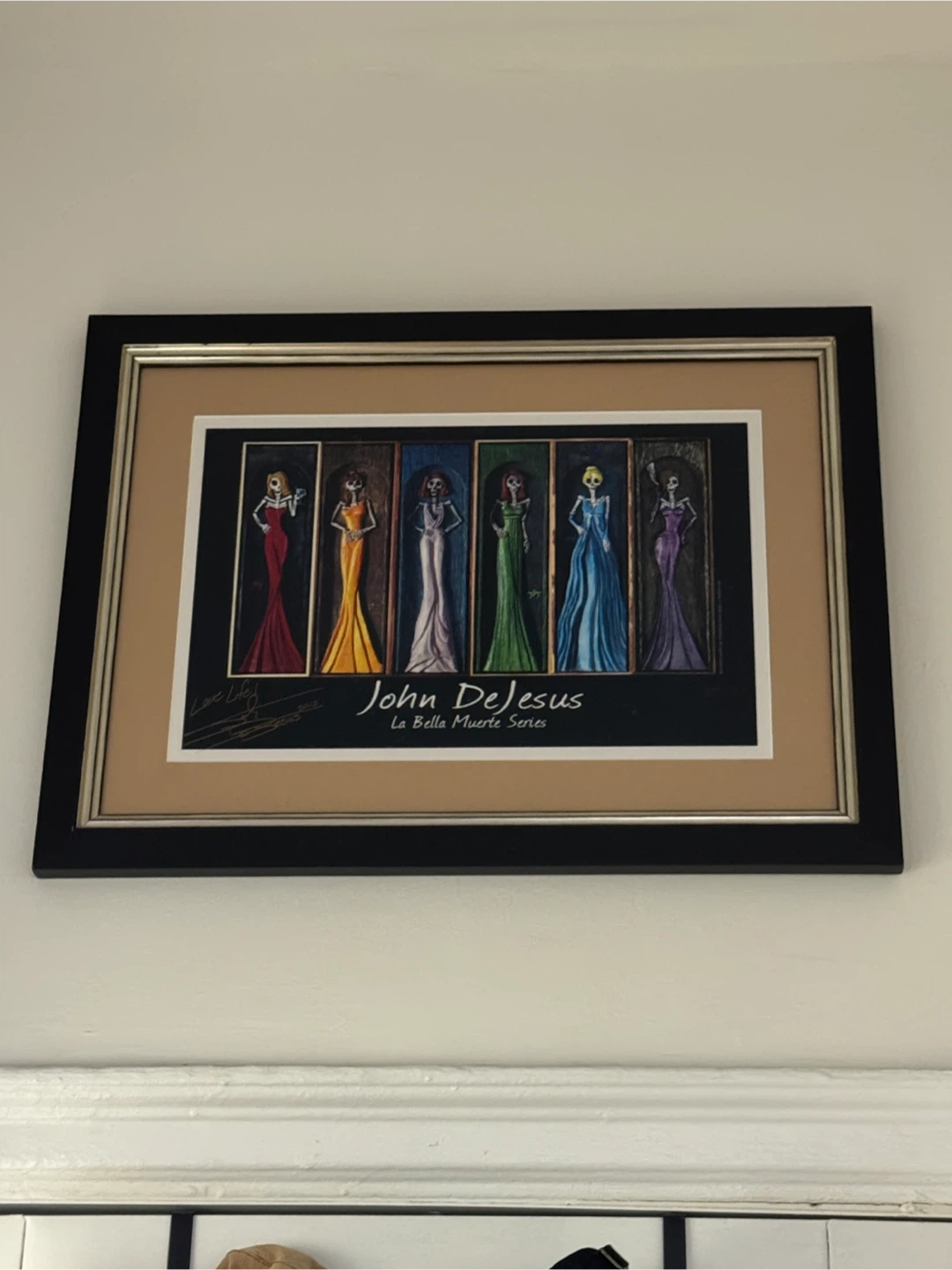 John DeJesus La Bella Muerte Framed Print